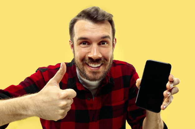 man happy with cell phone booster performance